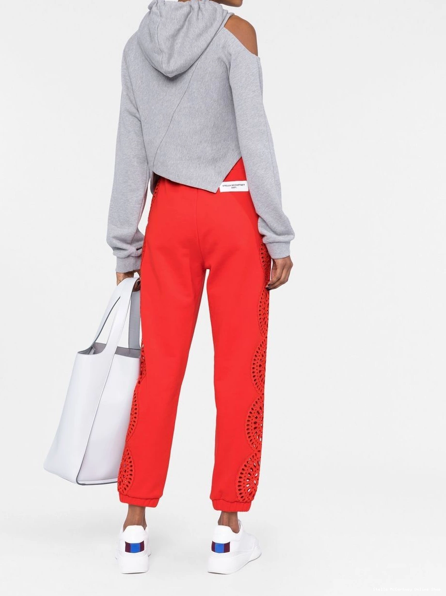 Cheap pants Women Stella McCartney track broderie-anglaise 0405